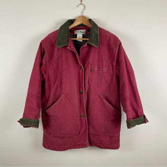 L.L. Bean Jackets & Blazers - Vintage L.L. Bean Canvas Primaloft Flannel-Lined Barn Chore Coat
